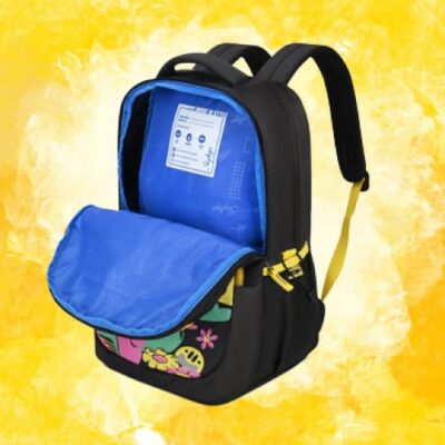 Skybags KLAN PLUS 07 SCHOOL BACKPACK BLACK 5 removebg preview