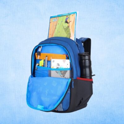 Skybags MAZE PRO 05 SCHOOL BACKPACK Blue Black 5
