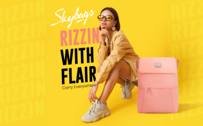 Skybags RIZZ 01 LAPTOP BACKPACK Peach