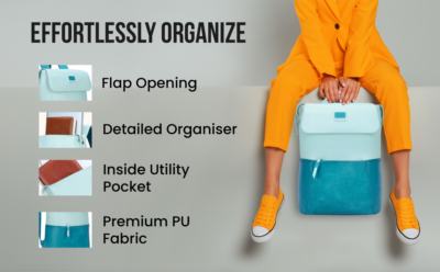 Skybags RIZZ 01 LAPTOP BACKPACK Teal 1