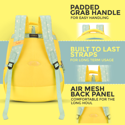 Skybags SNUGGLE 01 SCHOOL BACKPACK Yellow 3