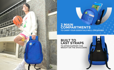 Skybags TANGO 01 SCHOOL BACKPACK Blue 2