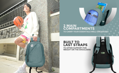 Skybags TANGO 01 SCHOOL BACKPACK Grey 2