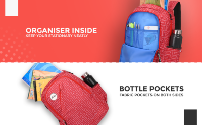 Skybags TANGO 01 SCHOOL BACKPACK Red 2
