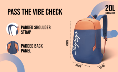 Skybags TRIBE 03 BACKPACK Blue 1