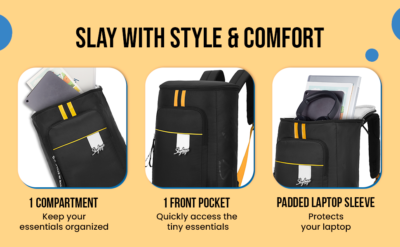 Skybags TRIBE PRO 01 BACKPACK Black 2