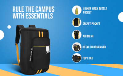 Skybags TRIBE PRO 01 BACKPACK Black