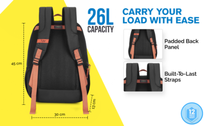 Skybags WHIZ LAPTOP BACKPACK 01 Black 1
