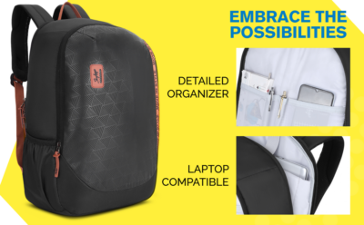 Skybags WHIZ LAPTOP BACKPACK 01 Black
