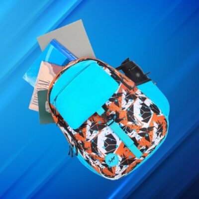 Skybags WOKE PRO 01 SCHOOL BACKPACK Blue Orange 6