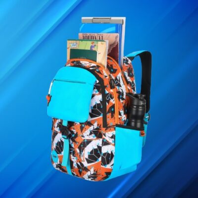 Skybags WOKE PRO 01 SCHOOL BACKPACK Blue Orange 7