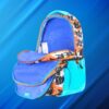 Skybags WOKE PRO 01 SCHOOL BACKPACK Blue Orange 8