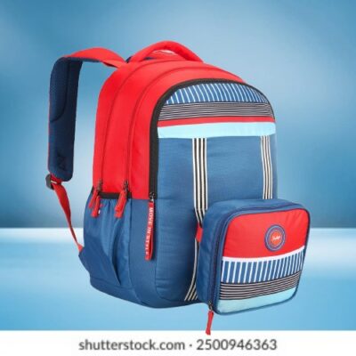Skybags WOKE PRO 04 SCHOOL BACKPACK Red Blue 1
