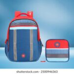 Skybags WOKE PRO 04 SCHOOL BACKPACK Red Blue 10
