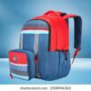Skybags WOKE PRO 04 SCHOOL BACKPACK Red Blue 2