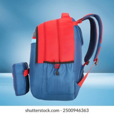 Skybags WOKE PRO 04 SCHOOL BACKPACK Red Blue 3