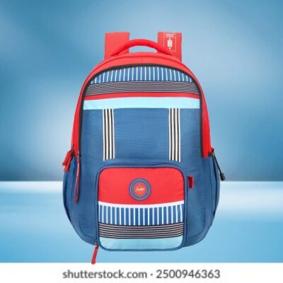 Skybags WOKE PRO 04 SCHOOL BACKPACK Red Blue