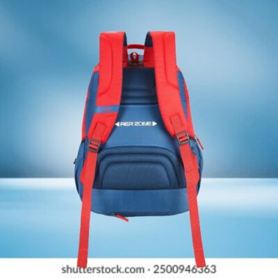 Skybags WOKE PRO 04 SCHOOL BACKPACK Red Blue 5