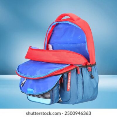 Skybags WOKE PRO 04 SCHOOL BACKPACK Red Blue 8
