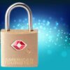 TSA 3 Dial Combination Lock Gold 1