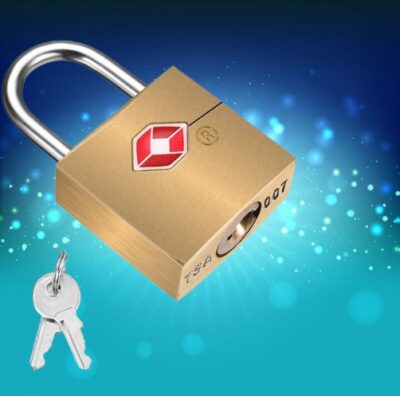 TSA 3 Dial Combination Lock Gold 2