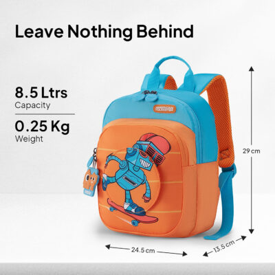 Yoodle Backpack Orange Blue 5