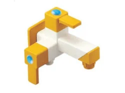 cube 2 way bib cock with flange foam flow 250x250