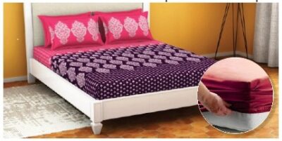 Procian satin - fitted bedspread  helix