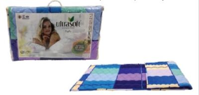 Fibre travel bed quilted fluffy