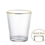 Camillie tumbler Dof Gold rim