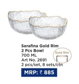 Serafina gold rim
