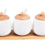 Amouna round 4 pcs condiments set