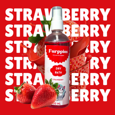 Dry Bath Strawberry for Puppies