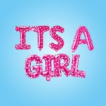 Its A Girl Letters Foil Banner(Yash-751)