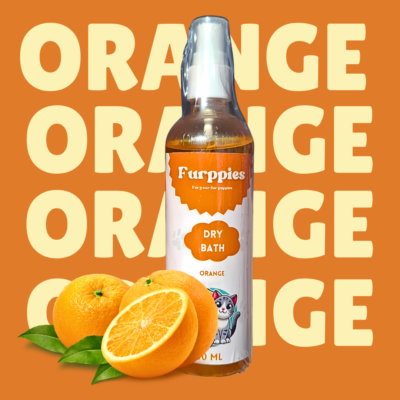 Dry Bath Orange for Puppies