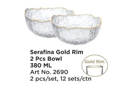 Serafina gold rim