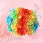 Short Fancy Multicolor Curly Hair Wig (Yash:133)