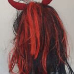 Red With Black Halloween Wig (Yash:167)