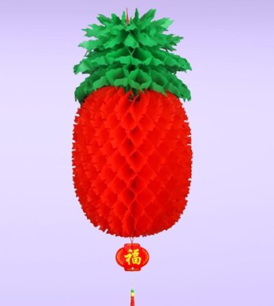Festive Pineapple Chinese Lanterns – Hanging Ornaments for Celebrations 10INCH (Yash-3302)