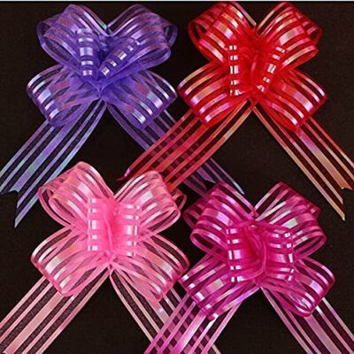 Graceful 30mm Net Bow for Weddings & Decor (Yash-221)