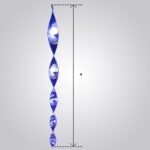 Shiny Mirror Finish Acrylic Spiral Twister for Hanging Decor – 50cm (Yash-50)