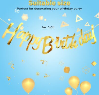 Colorful Happy Birthday Flag Banner (Yash-971)
