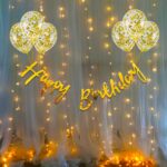 Golden Cursive Happy Birthday Banner Metallic(Yash-1018)