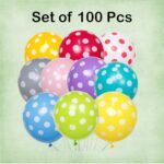 Multicolor Polka Dot Print Balloons – 2g Candy Style for All Celebrations (Yash-837)