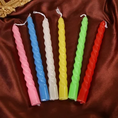 Colorful Long Spiral Stick Candles (Yash-904)
