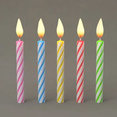 Twisted Spiral Birthday Candles (Yash-262)