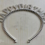 Happy Birthday Silver Hairband Crown(Yash-927)