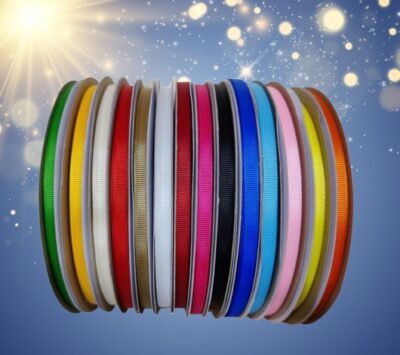 Multi-Purpose Grosgrain Ribbon 6mm – 90m Roll for Crafting & Packaging