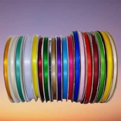 Premium 6mm Satin Ribbon – 90m Roll for DIY & Gift Use