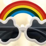 Colorful Rainbow Cloud Glasses Perfect for Party Fun (DC-014)